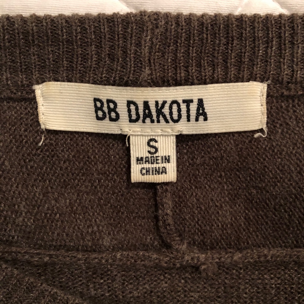 BB DakotaTaupe Brown Boatneck Tunic Sweater SM - Picture 8 of 8